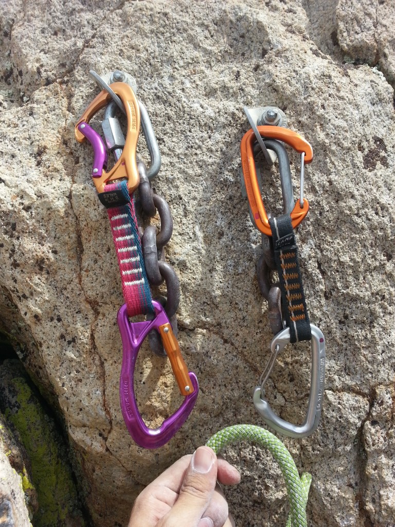 lead climbing anchors