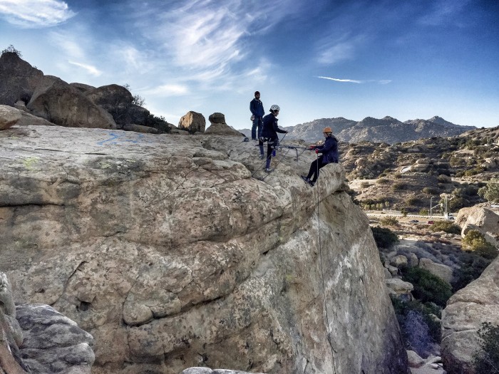 Rappel Courses in Los Angeles, CA, rock climbing guide