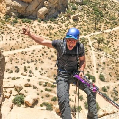 rappelling, learn to rappel, adventures, activities, things to do, joshua tree, california